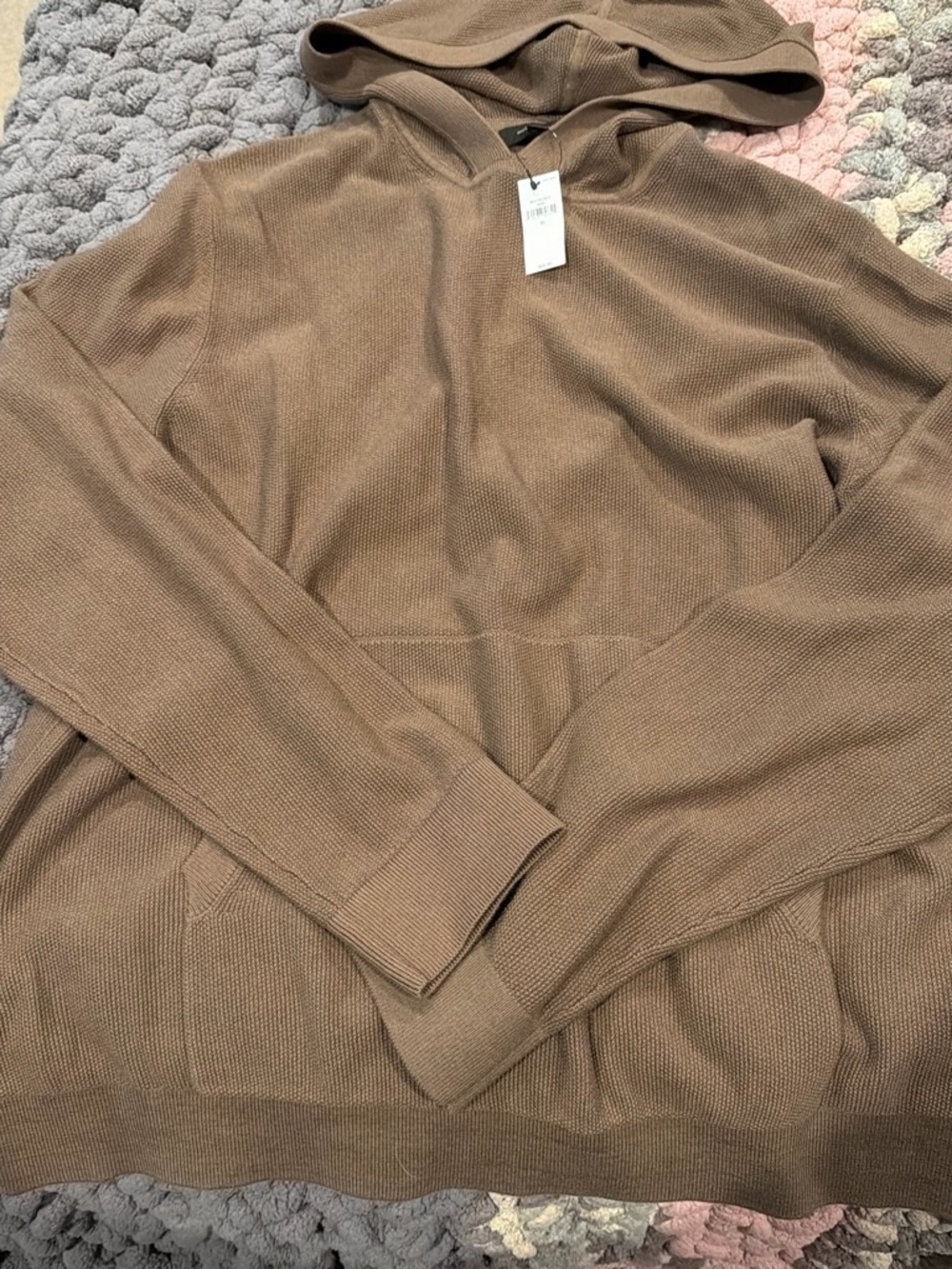 NWT Banana Republic Men's Crewneck Hoodie Sweater in Brown